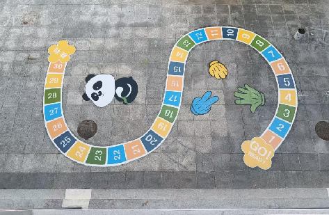 固镇地面游戏彩绘