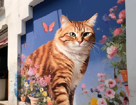 固镇自己绘制有个性的手绘墙